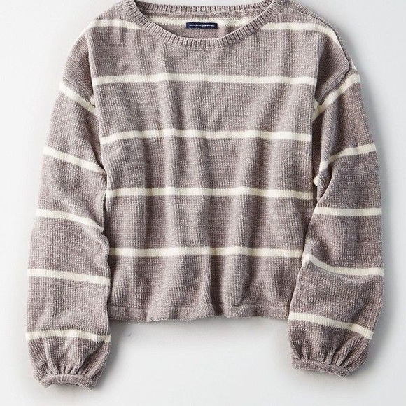 NWOT American Eagle Chenille Balloon Sleeve Sweater - Picture 1 of 11